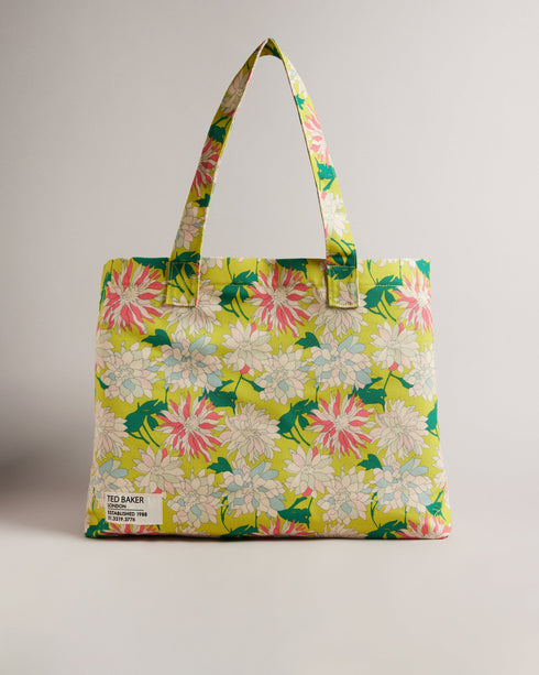 KATHYY-Bags-Add A Touch Of Floral Sophistication To Your Daily Routine With The Chic Kathyy Bag. With Convenient Top Handles And A Spacious Front Pocket This Tote Is Perfect For A Day Of Running Errands Or A Trip To The Farmer's Market. Canvas tote bag Chrysanthemum print Top handles Front pocket Magnolia logo patch Dimensions: 10.5cm x 53cm x 40cm- Ted Baker Romania
